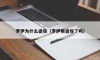 罗伊为什么退役（罗伊斯退役了吗）