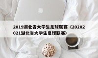 2019湖北省大学生足球联赛（20202021湖北省大学生足球联赛）