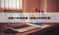 孙杨1500米决赛（孙杨1500米比赛）