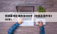 校园足球比赛作文900字（校园足球作文800字）