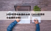 2018世界杯联赛积分榜（2018世界杯小组赛积分榜）