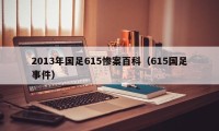 2013年国足615惨案百科（615国足事件）